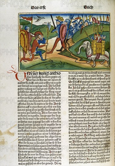 A page from the Bible of Nuremberg, German edition, 1483.