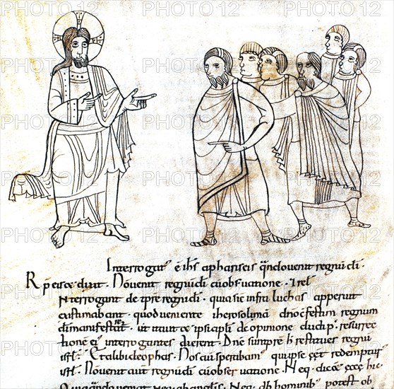 Manuscript called 'Homiliari de Beda' Jesus speaks to the Pharisees about the kingdom of God, iIl?
