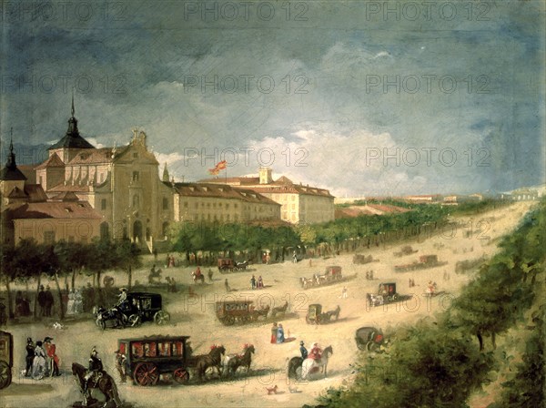 View of Alcala street, Madrid.