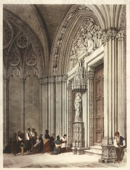 Gate under Pamplona Cathedral.