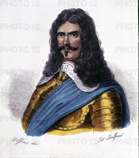 Henri de la Tour d'Auvergne, Viscount de Turenne (1611-1675), Marshal of France, engraving in the?