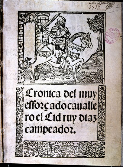 Cover 'El Cid Campeador', Rodrigo Diaz de Vivar, the Cid (1043? -1099), Castilian knight.