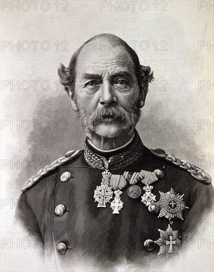 Christian IX (1818-1906), King of Denmark (1863-1906), engraving of L'Illustration, 1903.