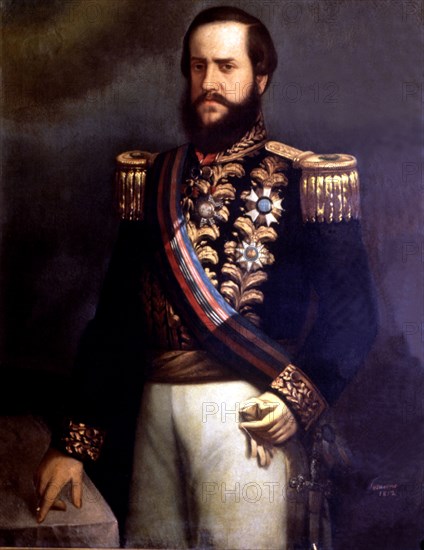 Pedro II. (1825-1891), emperor of Brazil.