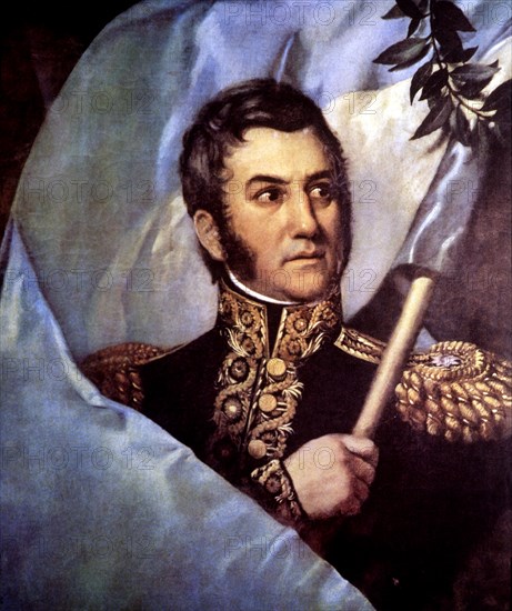 Jose de San Martin (1777-1850), Argentine general and politician, architect of of the Latin Ameri?