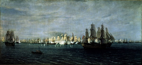 Battle of Trafalgar (21 October 1805).