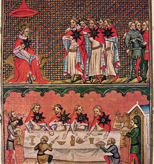 John II the Good, founded the Order of the Star, Miniature in 'Chronicles of France', illuminated?