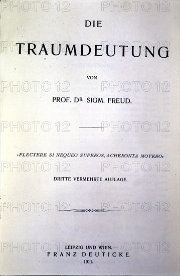 Cover of 'Die Traumdeutung' (The Interpretation of Dreams), edition published in Leipzig and Vien?