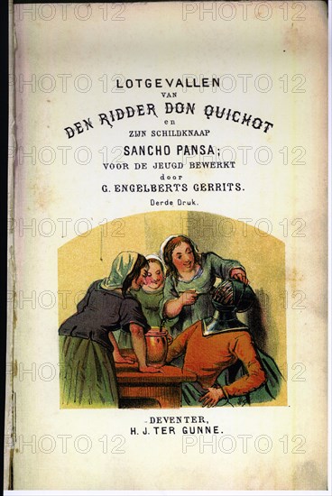 Title page of the book 'El ingenioso hidalgo Don Quijote de la Mancha' (The Ingenious nobleman Do?