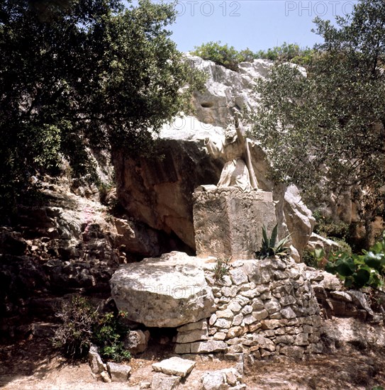 Statue of Ramon Llull (1235-1315) Majorcan theologian and philosopher, at the Shrine of Nuestra S?