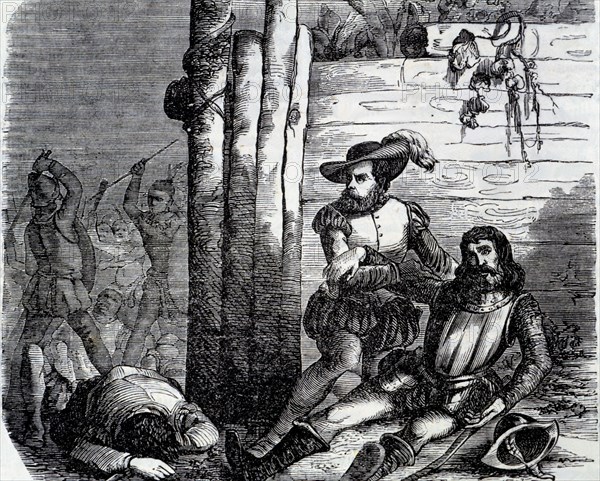 Discovery of America, Ojeda expedition to Cartagena, fights between Carib and Spanish, death of J?