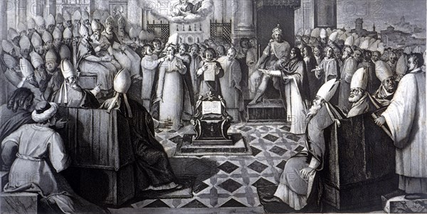 Council of Chalcedon, held in 451 under the pontificate of Pope Leo I and the reign of Marcian, E?