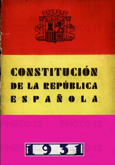 Cover of the Constitution approved the 9 December 1931.