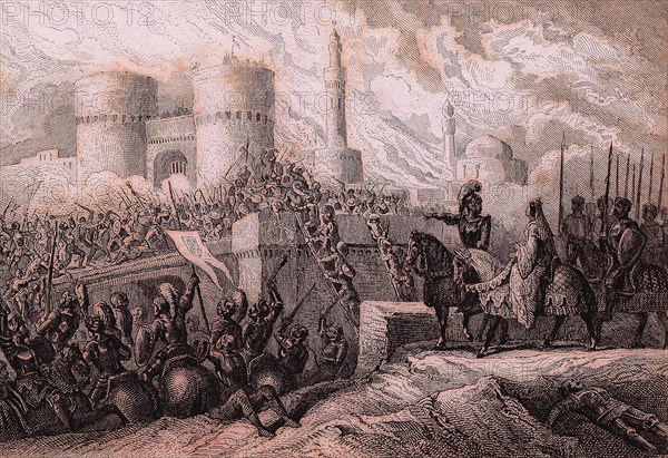 Siege of the city of Granada, by the armies of the Catholic Monarchs, December 1491.