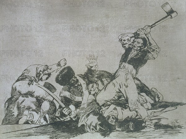 The Disasters of War, a series of etchings by Francisco de Goya (1746-1828), plate 3: 'Lo mismo' ?