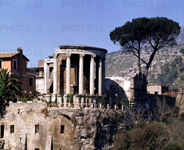 Vesta Temple or Temple of the Sibyl at Tivoli ruins.