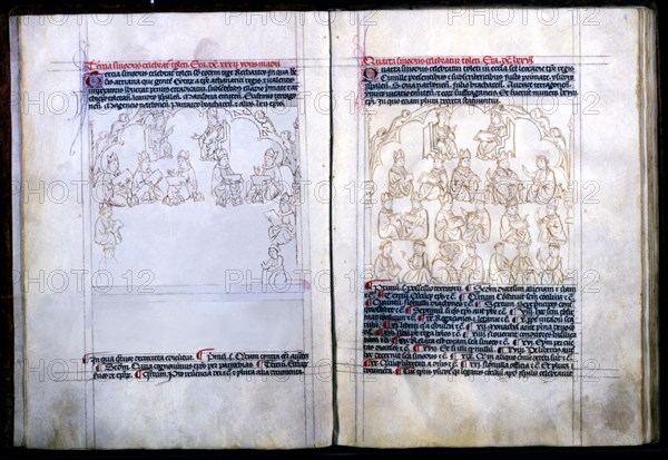 Third and Fourth Council of Toledo, held in 589 and 633, respectively, pen drawing pen in 'Primac?