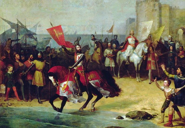 Reconquest of Cadiz in 1262 by Alphonse X 'the Wise' (1252-1294).