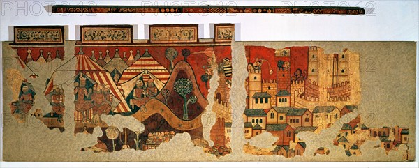 The conquest of Majorca, mural painting, from the late 13th century.
