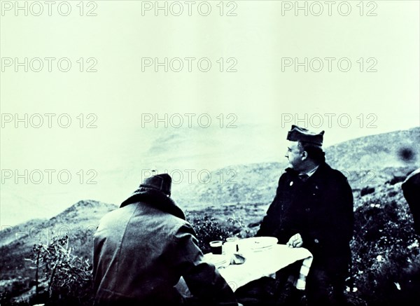 Spanish Civil War (1936 - 1939), Francisco Franco eating at his headquarters during the Battle of?
