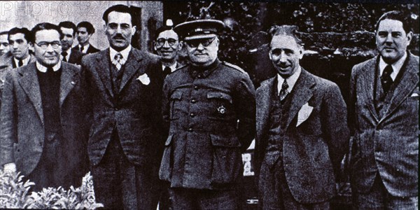 General Miaja, Bosch and Lluís Companys i Gimpera.