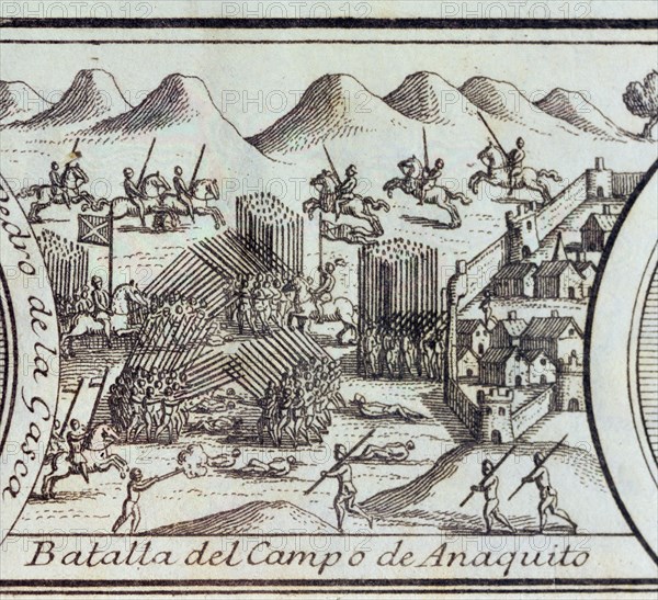 Conquest of Peru, 3rd Civil War, 'Battle of the Añaquito field' (now Ecuador), battle that faced ?