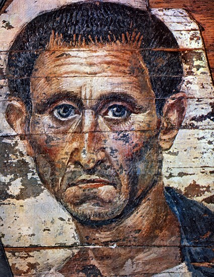 Portrait of a man, from El Fayum in Egypt.