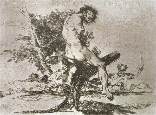 The Disasters of War, a series of etchings by Francisco de Goya (1746-1828), plate 37: 'Esto es p?