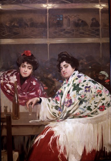 'Café-concert', Oil, 1901 by Ramon Casas.