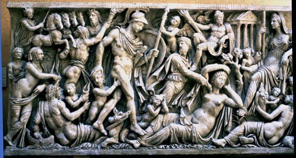 Relief of the Mattei sarcophagus, from the Mattei Palace.