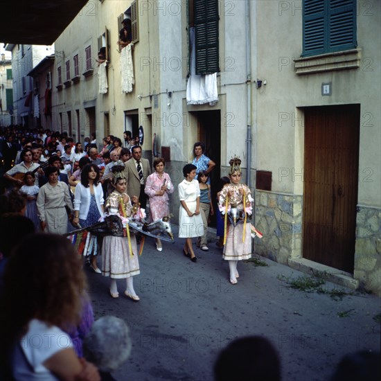 The Eagles', popular characters that dance preceding the procession of Corpus Christi day, held i?