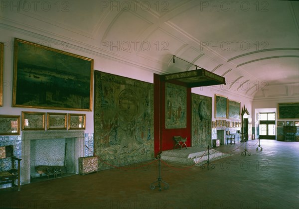 Monastery of San Lorenzo in the Escorial, interior view of the Throne Room.