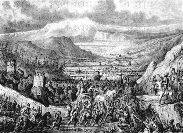 Second Punic War, Hannibal's expedition against Rome, crossing the Alps to Italy, 19th century en?