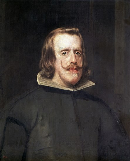 Felipe IV (1605-1665), King of Spain., oil painting Paintinged between 1655 and 1660 by Velazquez.