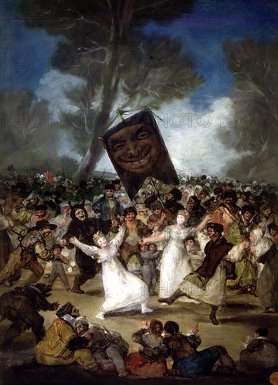 'The Burial of the Sardine' oil by Francisco de Goya.