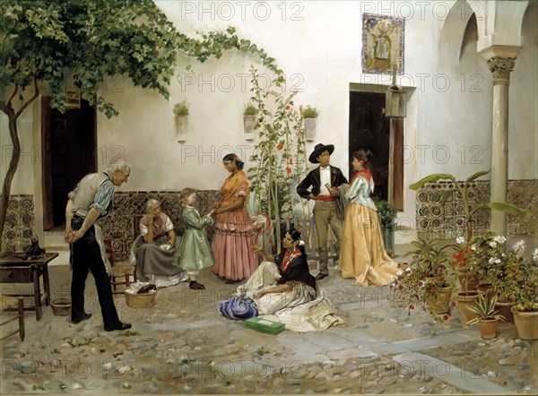 The fortune', oil by Pedro de Vega.