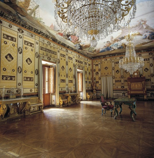 View ot the interior of the ballroom at the Casita del Labrador (Farm worker little house) in the?