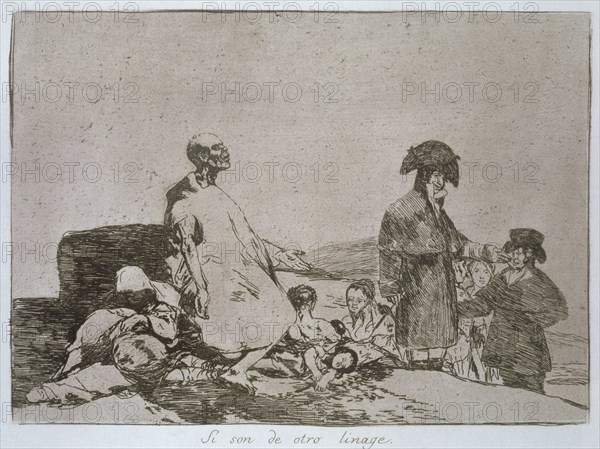 The Disasters of War, a series of etchings by Francisco de Goya (1746-1828), plate 61: 'Si son de?