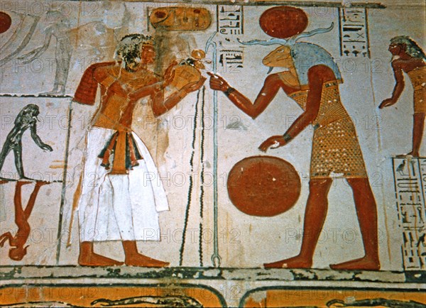 Frescoes from the tomb of Ramses IX.