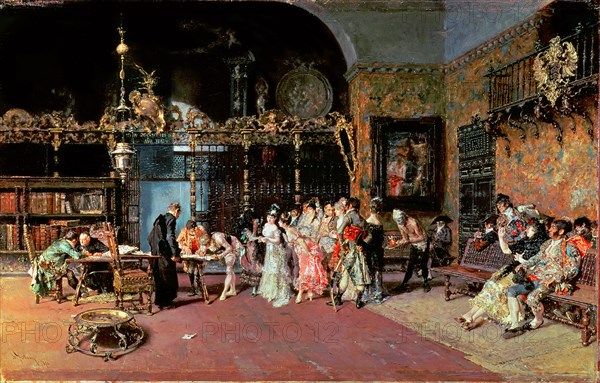 'The Vicarage', 1870, oil by Marià Fortuny.