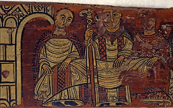 Cruïlles beam, tempera on wood (1200), from the Monastery of San Miguel de Cruïlles.