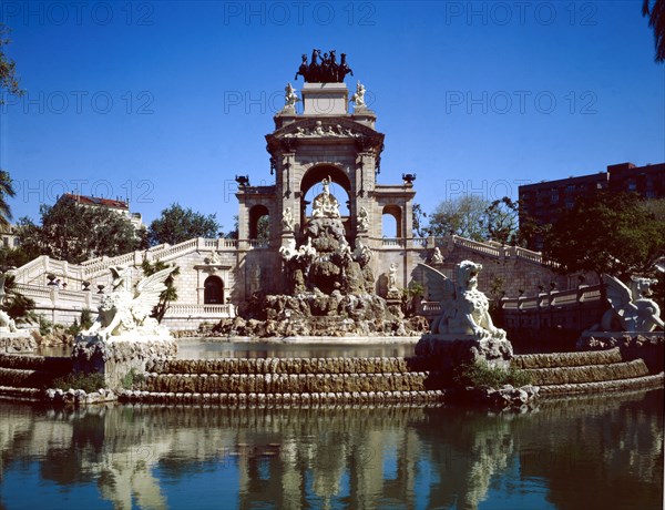 Waterfall' in the Ciutadella Park, Barcelona, by Josep Fonserè.