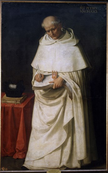 Portrait of Fray Pedro Machado', oil by Zurbarán.