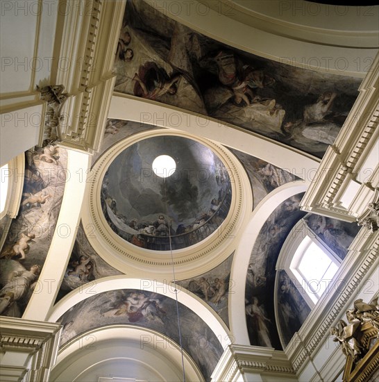 Mural paintings in the ceiling of the Church of San Antonio de la Florida.