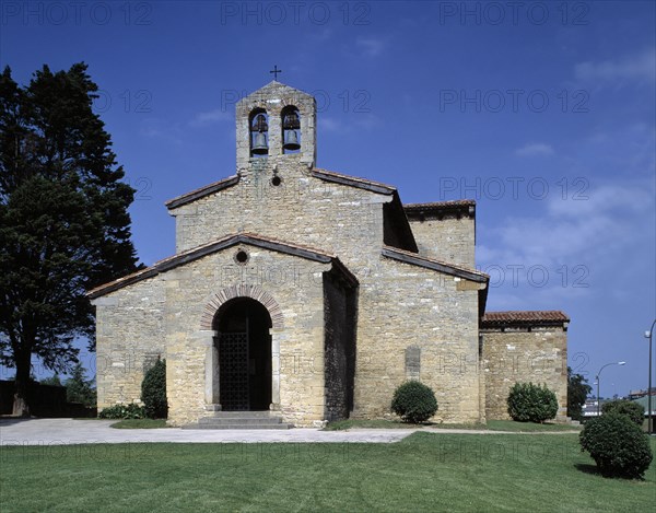 Church of San Julián or Santullano de los Prados, founded by Alphonse II.