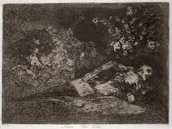 The Disasters of War, a series of etchings by Francisco de Goya (1746-1828), plate 69 (without nu?