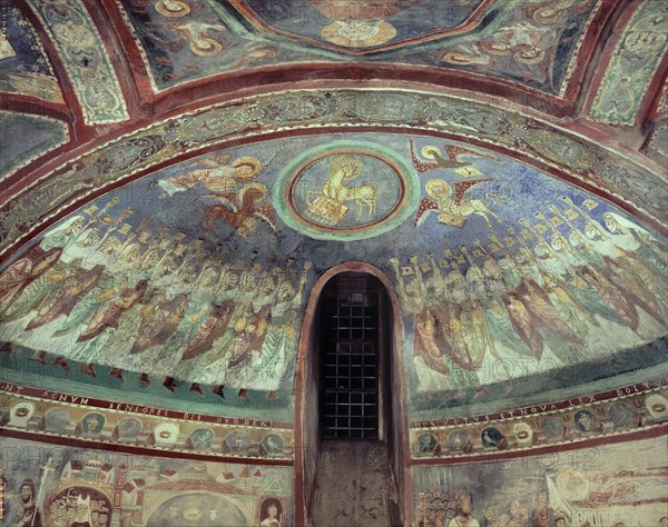 Fresco in the crypt of the cathedral of Anagni.