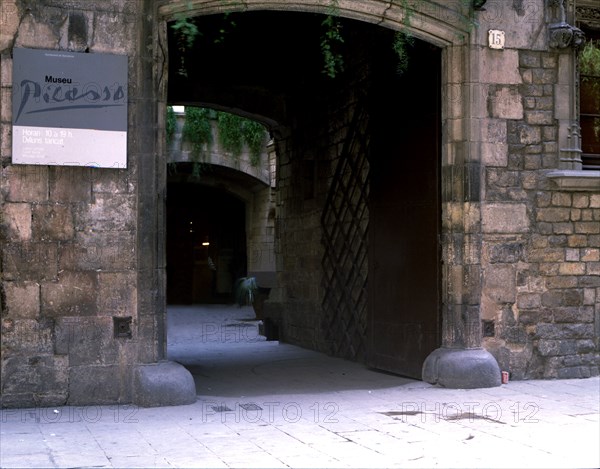 Entrance of the Picasso Museum in Barcelona.