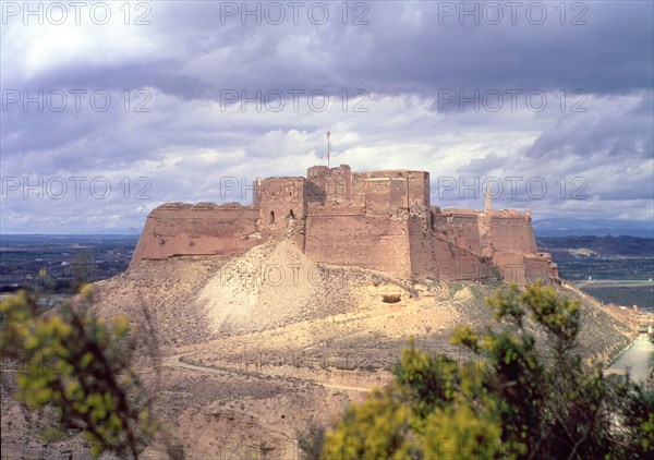 Monzon Castle, donated to the Templar Order in 1143, in it King James I spent his childhood.