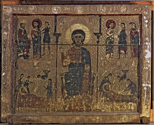 Frontal of the altar of San Vicente, tempera painting from the church of San Vicente Martyr of Tr?